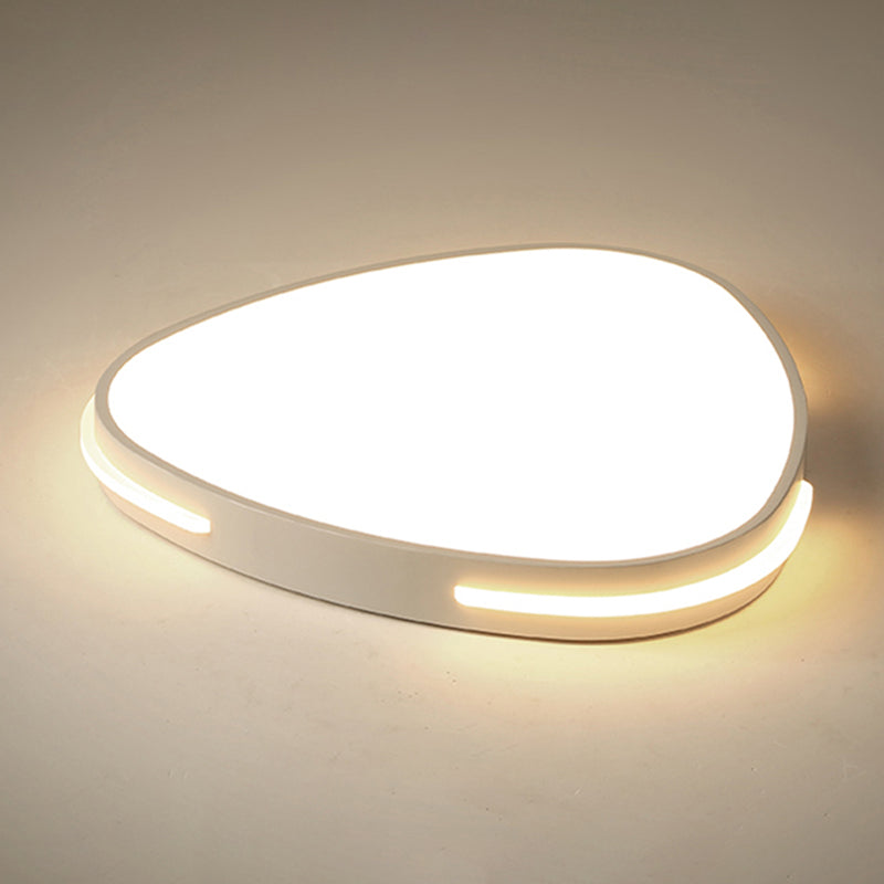 Metal Flush Mount Ceiling Light Modern LED White Ceiling Mount Light