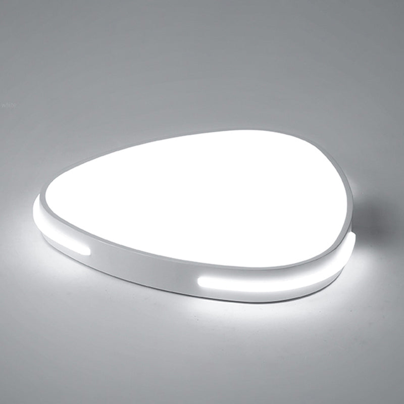 Metal Flush Mount Ceiling Light Modern LED White Ceiling Mount Light