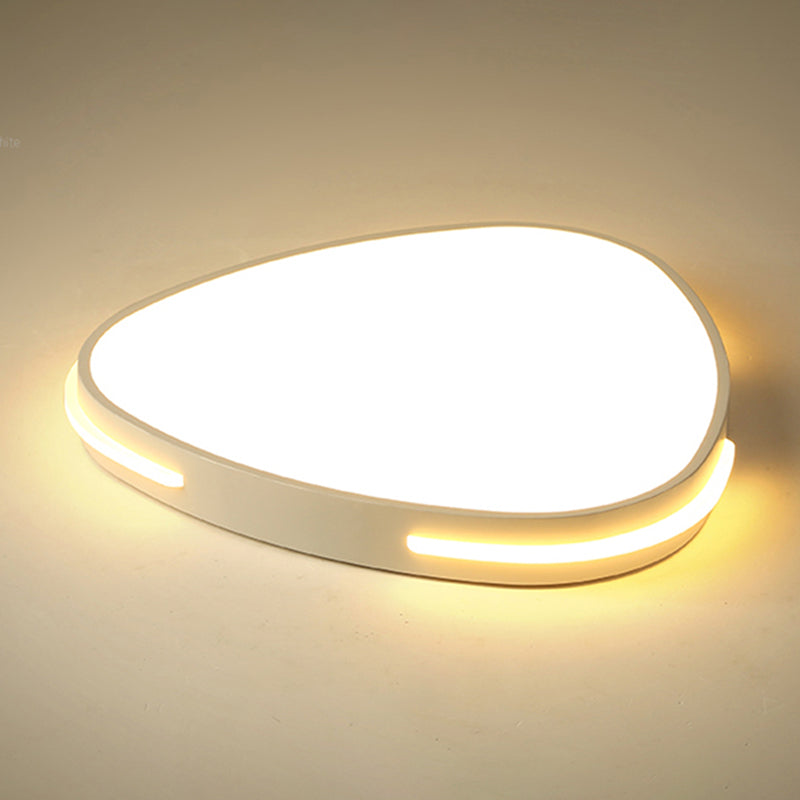 Plafoniera da incasso in metallo Lampada moderna da soffitto a LED bianca