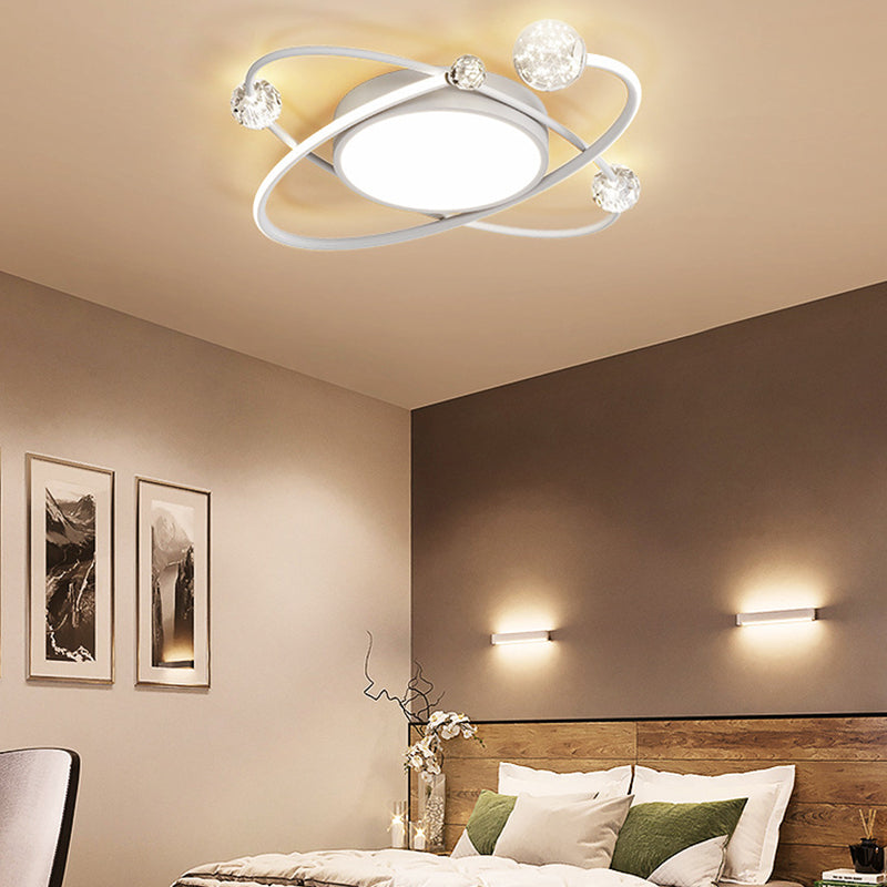 Metal Ovals Ceiling Light Fixture Modern LED Ceiling Mounted Light