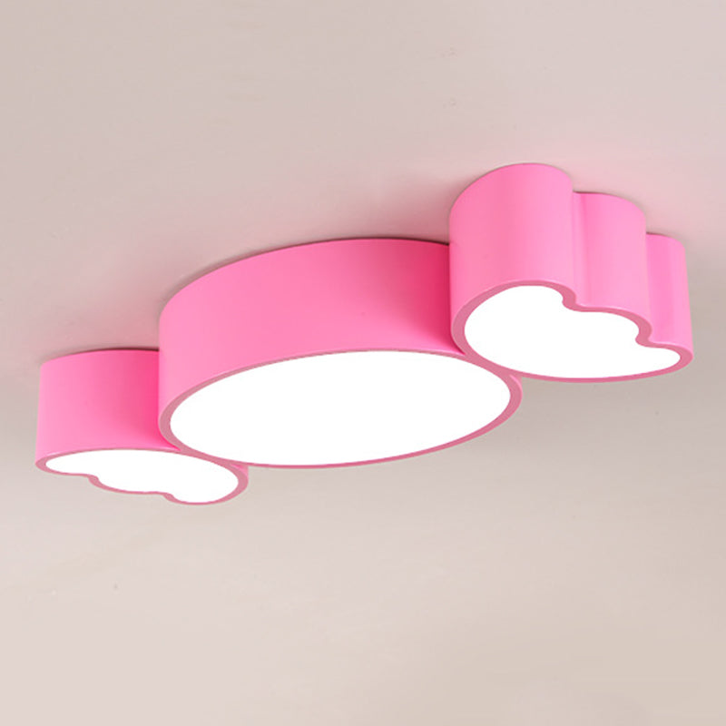 Candy Metal Flush Mount Ceiling Light Kids Style LED Flush Ceiling Light