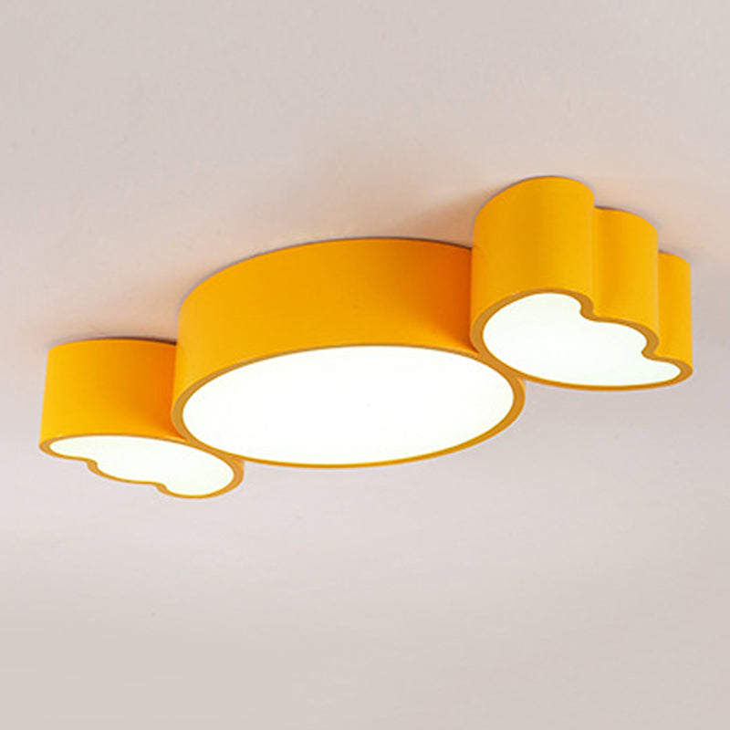 Candy Metal Flush Mount Ceiling Light Kids Style LED Flush Ceiling Light