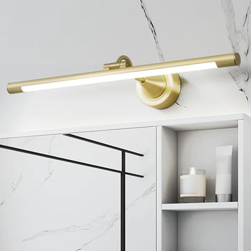 Postmoderne stijl lineaire vorm muur sconce metaal 1 licht sconce licht voor badkamer