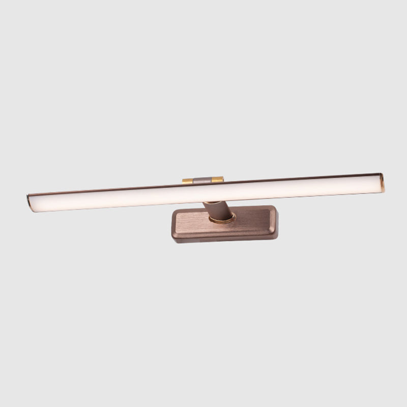 Lineaire vorm metalen SCONCE LICHT MODERNE STIJL 1 LICHT MIROR MURROR MAANDE LICHTING