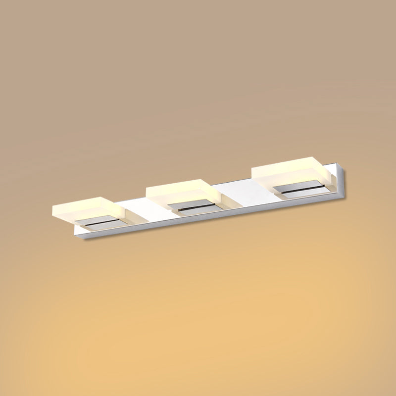 Vierkante ijdelheid verlichting moderne stijl metalen multi -lights ijdelheid sconce lichten