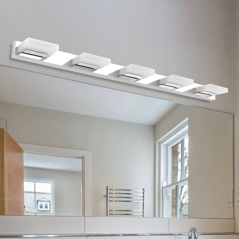 Vierkante ijdelheid verlichting moderne stijl metalen multi -lights ijdelheid sconce lichten