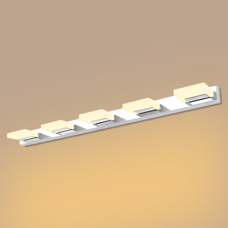 Vierkante ijdelheid verlichting moderne stijl metalen multi -lights ijdelheid sconce lichten