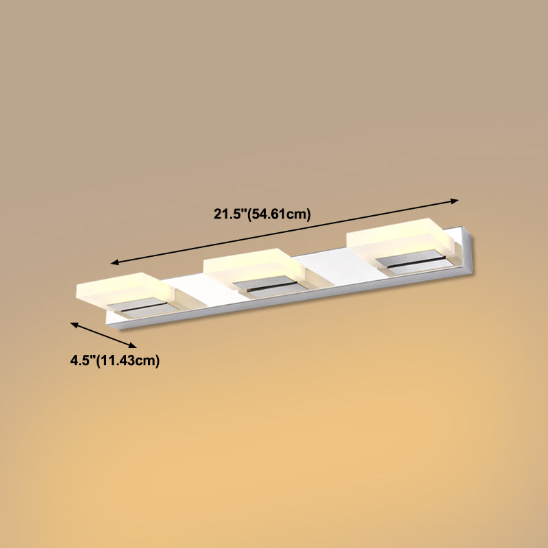 Vierkante ijdelheid verlichting moderne stijl metalen multi -lights ijdelheid sconce lichten