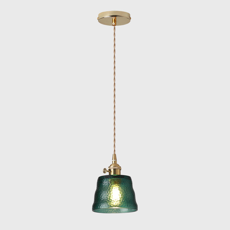 Géométrie Shade Hanging Lighting Industrial Style Glass 1 pendentif léger pour le chevet