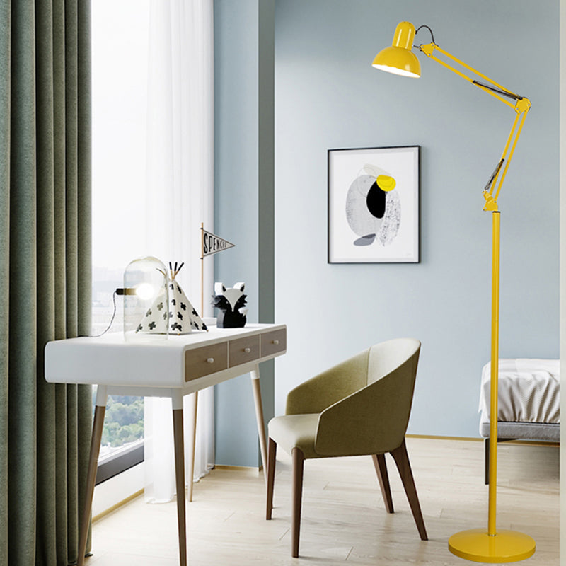 Bell Shape Floor Lamp Contemporary Style Metal Single Light Floor Lamp