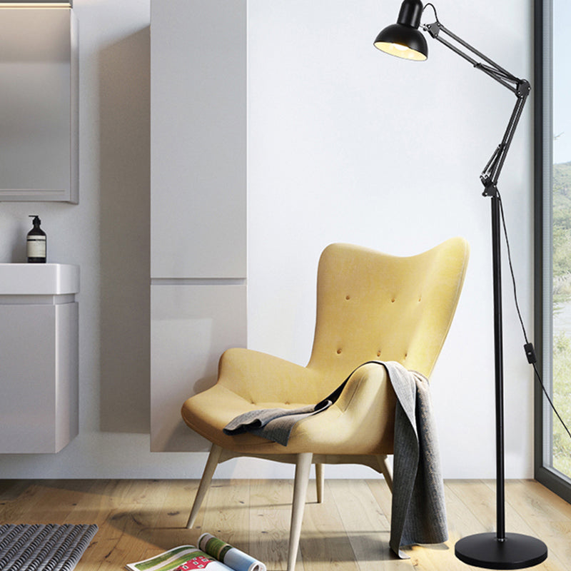 Bell Shape Floor Lamp Contemporary Style Metal Single Light Floor Lamp