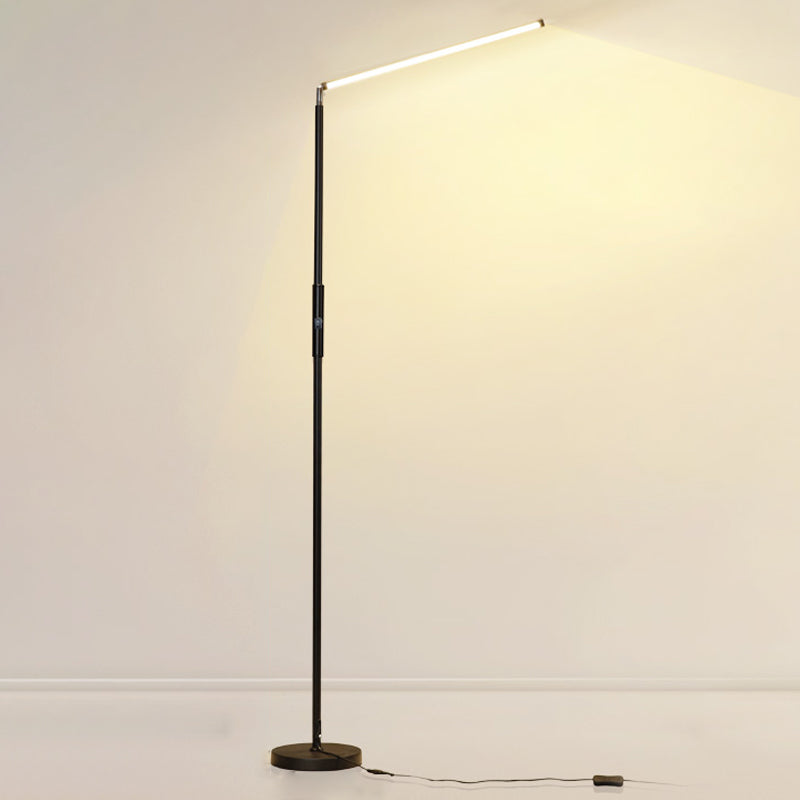 Contemporary Style Linear Shape Floor Lamp Metal 1 Light Floor Lamp