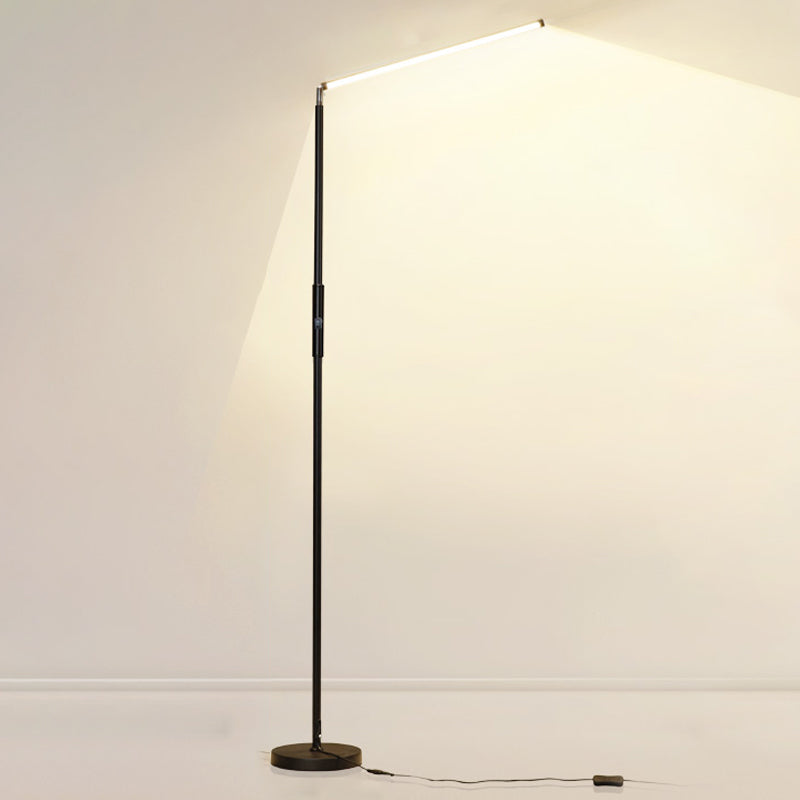 Contemporary Style Linear Shape Floor Lamp Metal 1 Light Floor Lamp