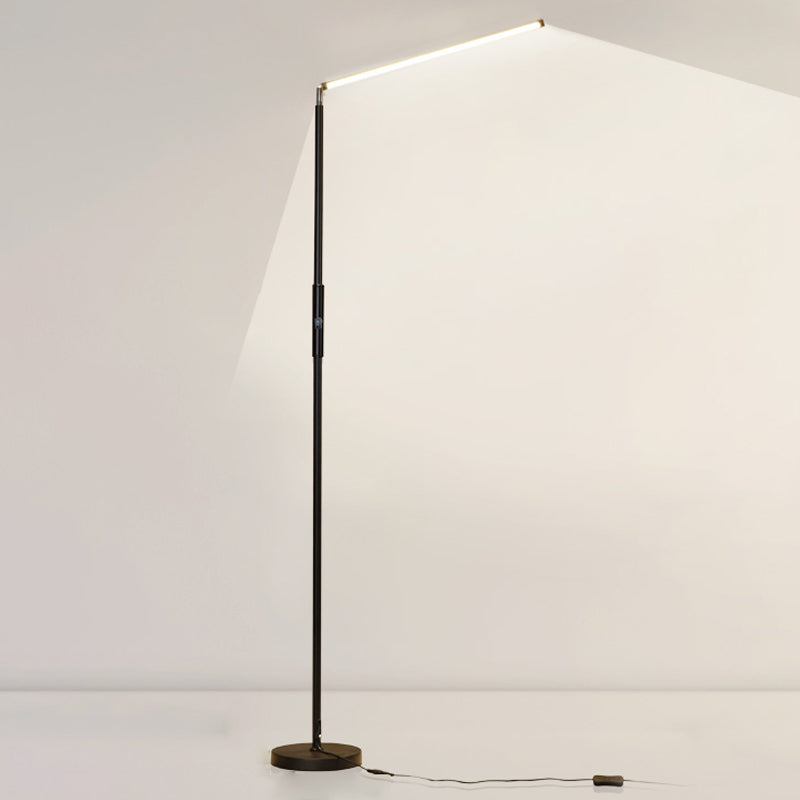 Contemporary Style Linear Shape Floor Lamp Metal 1 Light Floor Lamp