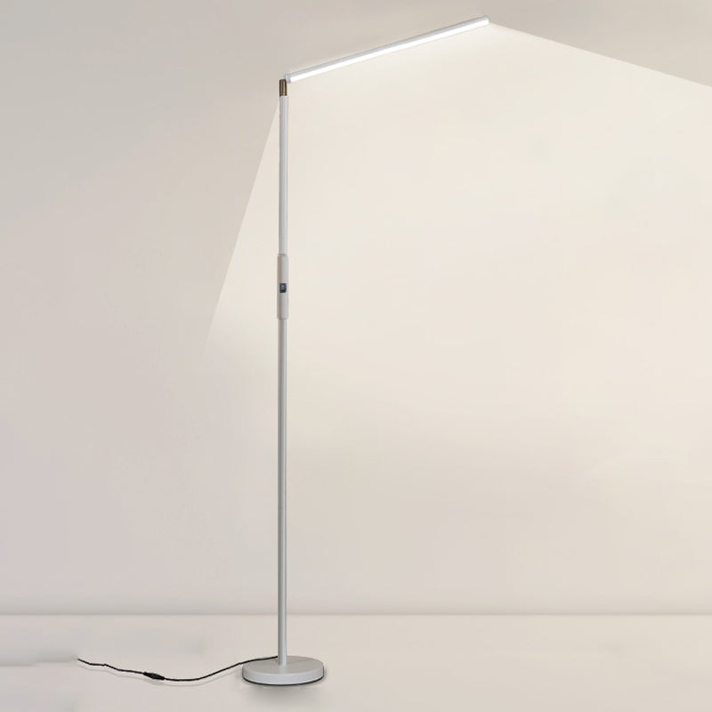 Contemporary Style Linear Shape Floor Lamp Metal 1 Light Floor Lamp