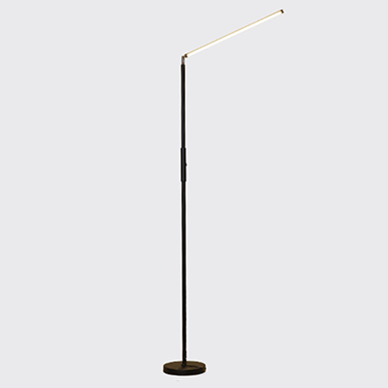 Contemporary Style Linear Shape Floor Lamp Metal 1 Light Floor Lamp