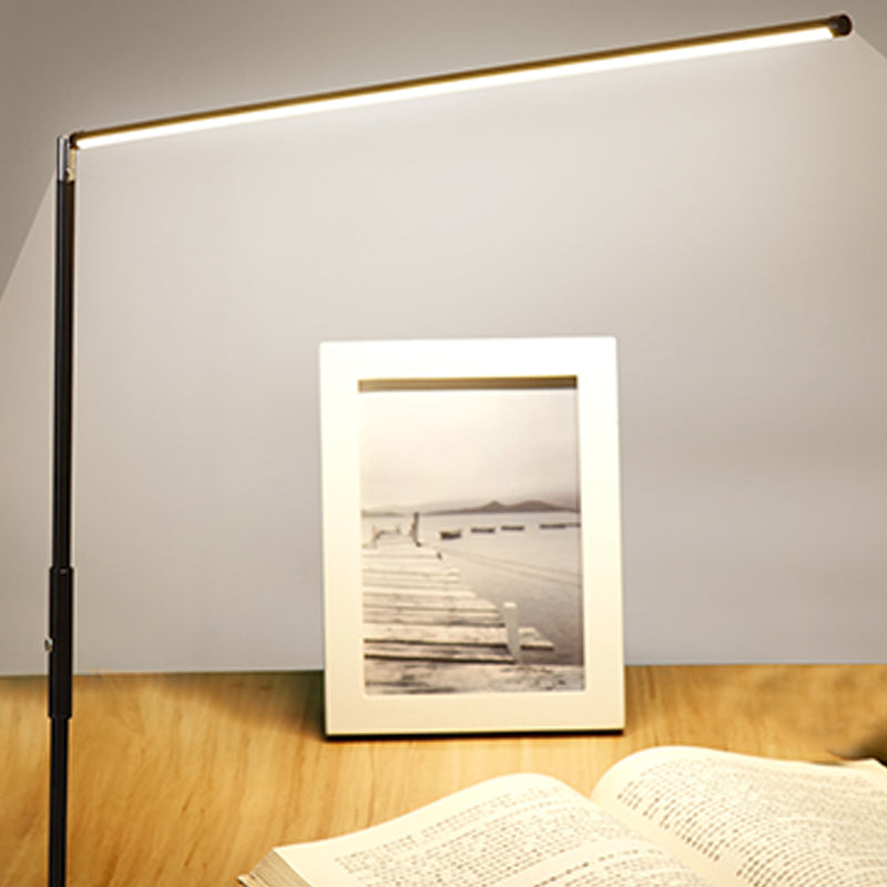 Contemporary Style Linear Shape Floor Lamp Metal 1 Light Floor Lamp