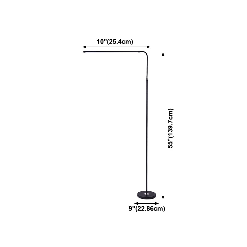 Luz lineal Luz de estilo moderno 1 lámparas de luz de piso para dormitorio