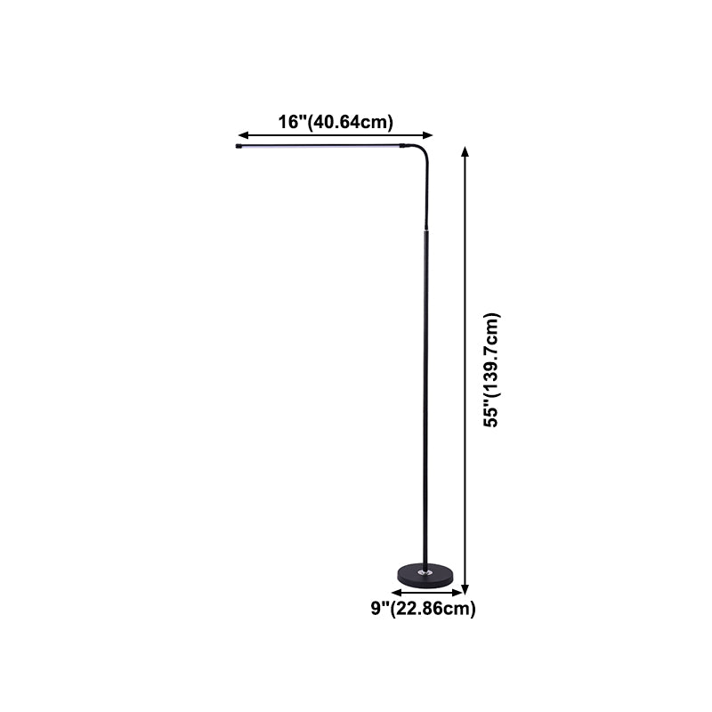 Linear Bodenlicht moderner Metall 1 Leichte Bodenleuchten für Schlafzimmer