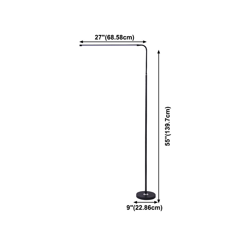 Linear Bodenlicht moderner Metall 1 Leichte Bodenleuchten für Schlafzimmer