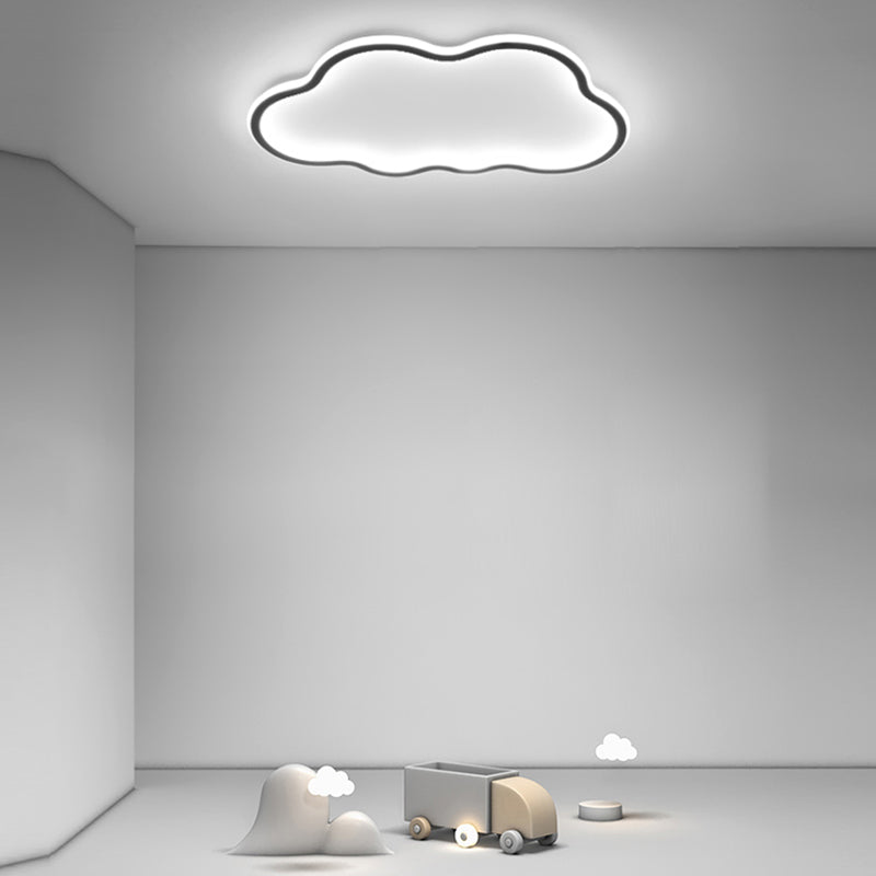 Nordic Cloud Flush Ceiling Light Metal LED Bedroom Ceiling Mounted Light