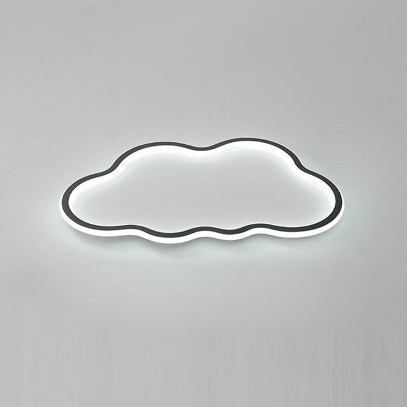 Nordic Cloud Flush Ceiling Light Metal LED Bedroom Ceiling Mounted Light