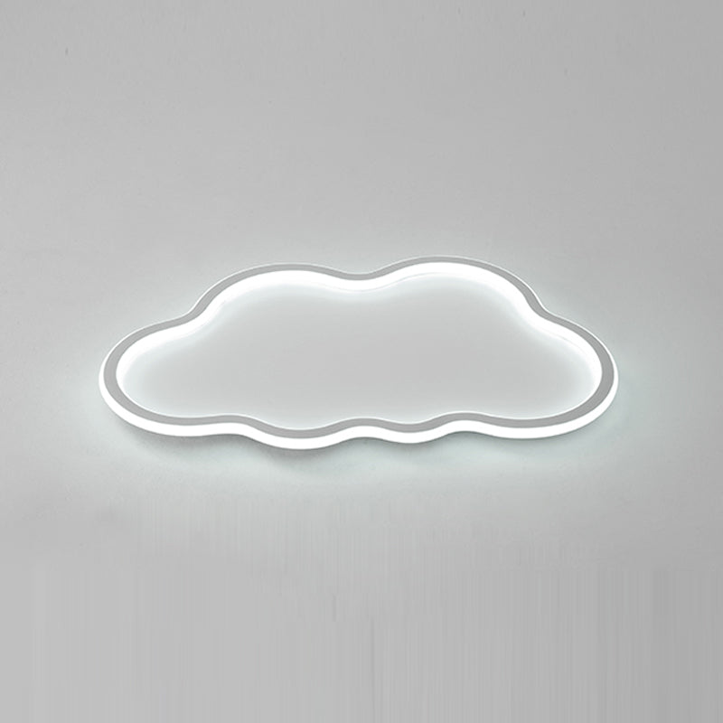 Nordic Cloud Flush Ceiling Light Metal LED Bedroom Ceiling Mounted Light