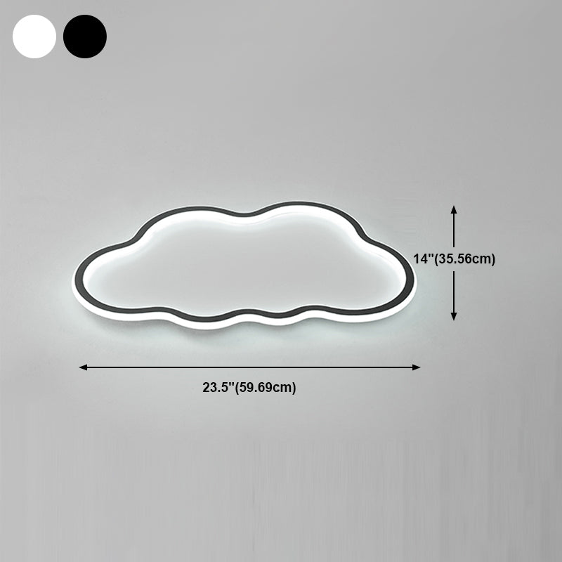 Nordic Cloud Flush Ceiling Licht Metall LED-Schlafzimmer Deckenleuchte