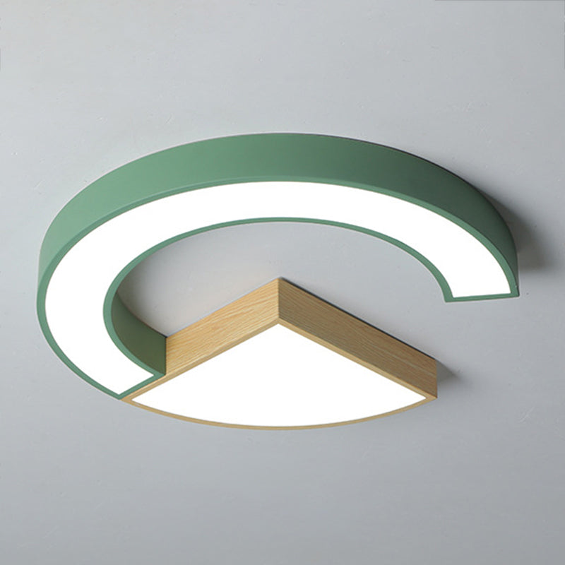 Modern Style Geometria Forma Soffitto Luce Metallo 2 Luce Soffitto Luce per Restaurant