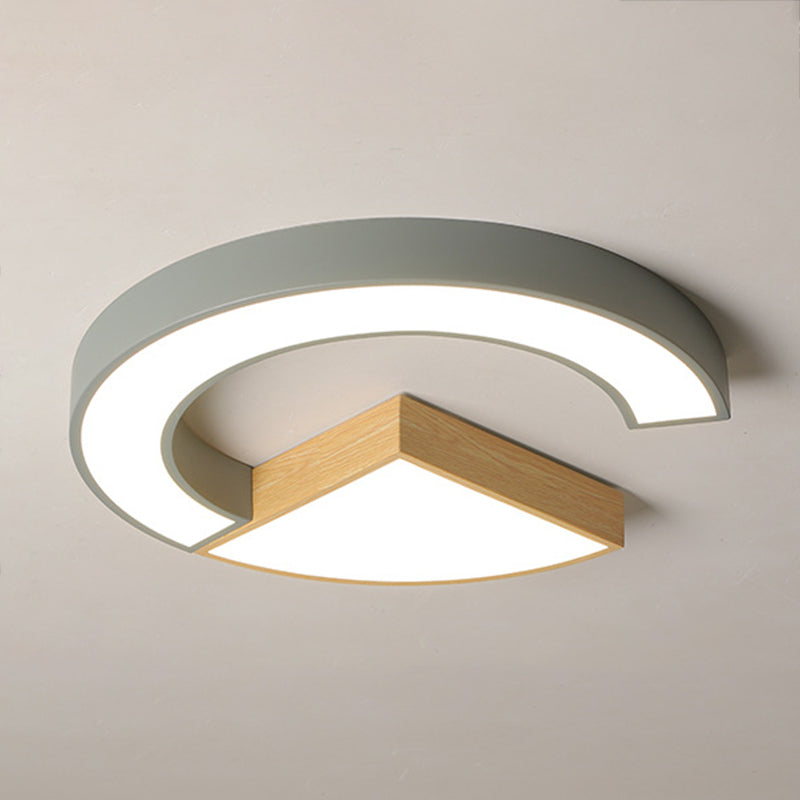 Style moderne Geometry Shape Ceiling Light Metal 2 Light Ceiling Light for Restaurant