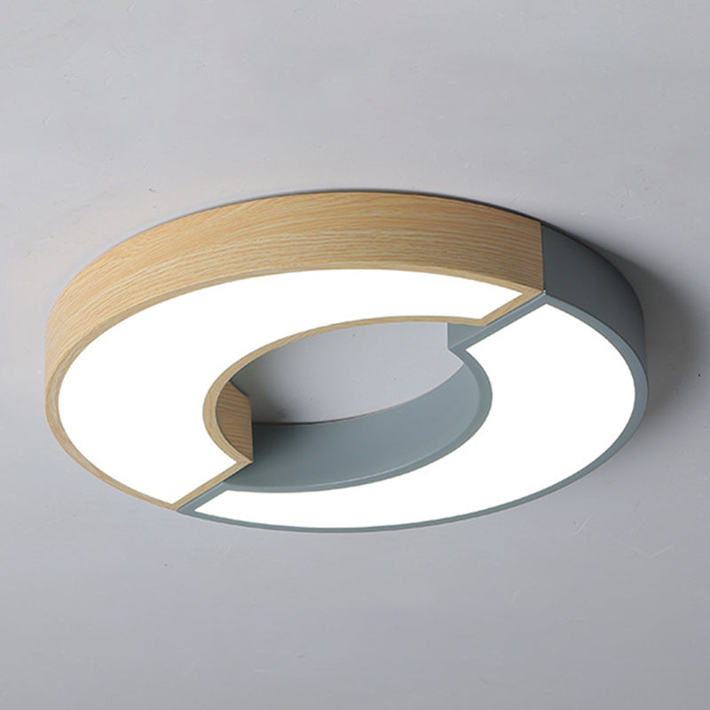 Illuminazione moderna del soffitto del metallo di stile Macaron della luce del soffitto del cerchio di 2 luci per la camera da letto