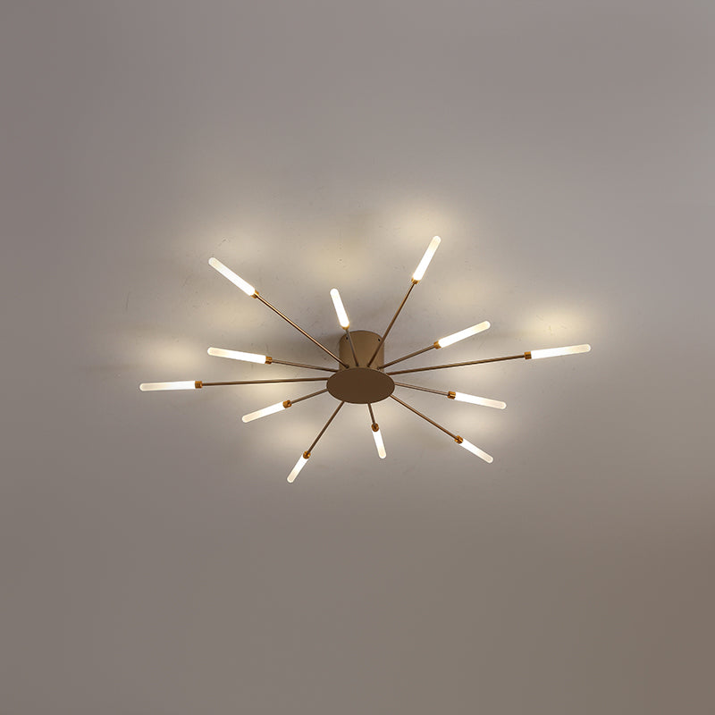 Modern Style Linear Shade Soffitto Lampada Metallo 1 Led Soffitto Illuminazione per Living Room