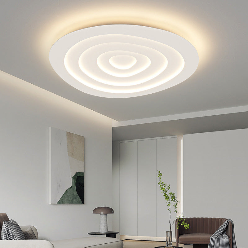 Plafonnier à abat-jour en spirale de Style moderne, éclairage de plafond en métal à 1 lumière pour Restaurant