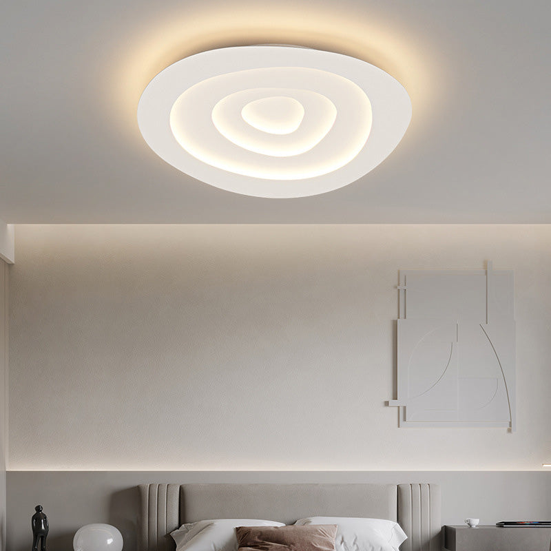 Plafonnier à abat-jour en spirale de Style moderne, éclairage de plafond en métal à 1 lumière pour Restaurant