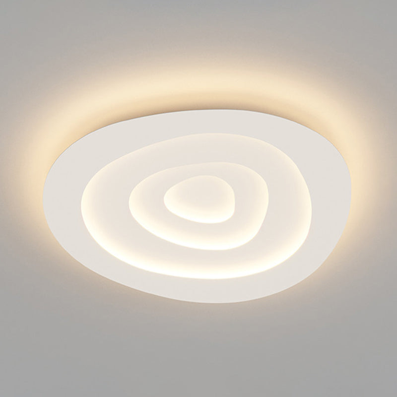 Plafonnier à abat-jour en spirale de Style moderne, éclairage de plafond en métal à 1 lumière pour Restaurant