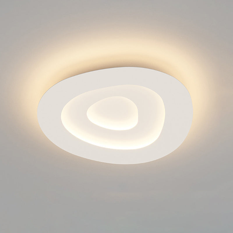 Plafonnier à abat-jour en spirale de Style moderne, éclairage de plafond en métal à 1 lumière pour Restaurant