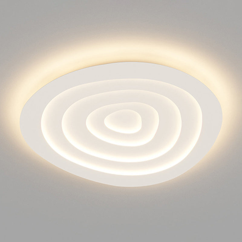 Plafonnier à abat-jour en spirale de Style moderne, éclairage de plafond en métal à 1 lumière pour Restaurant