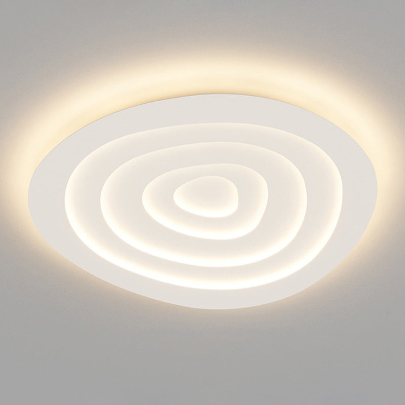 Plafonnier à abat-jour en spirale de Style moderne, éclairage de plafond en métal à 1 lumière pour Restaurant