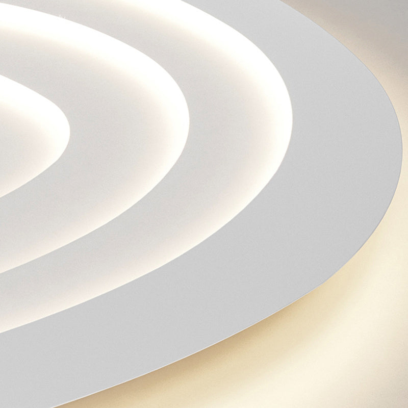 Lampada da soffitto in stile moderno con paralume a spirale Illuminazione da soffitto in metallo a 1 luce per ristorante