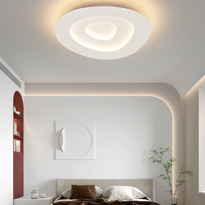 Lampada da soffitto in stile moderno con paralume a spirale Illuminazione da soffitto in metallo a 1 luce per ristorante