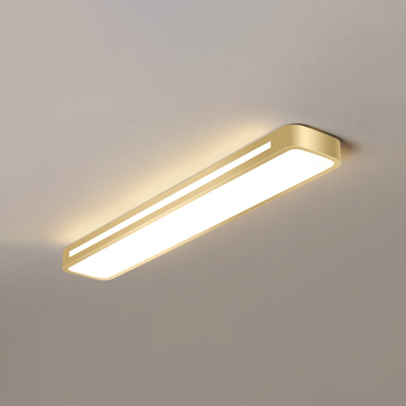 Geometrie Form LED Deckenlampe moderne Eisen 2 Lichter Flush Mount für Schlafzimmer