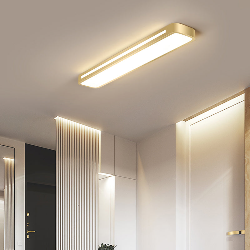 Geometrie Form LED Deckenlampe moderne Eisen 2 Lichter Flush Mount für Schlafzimmer