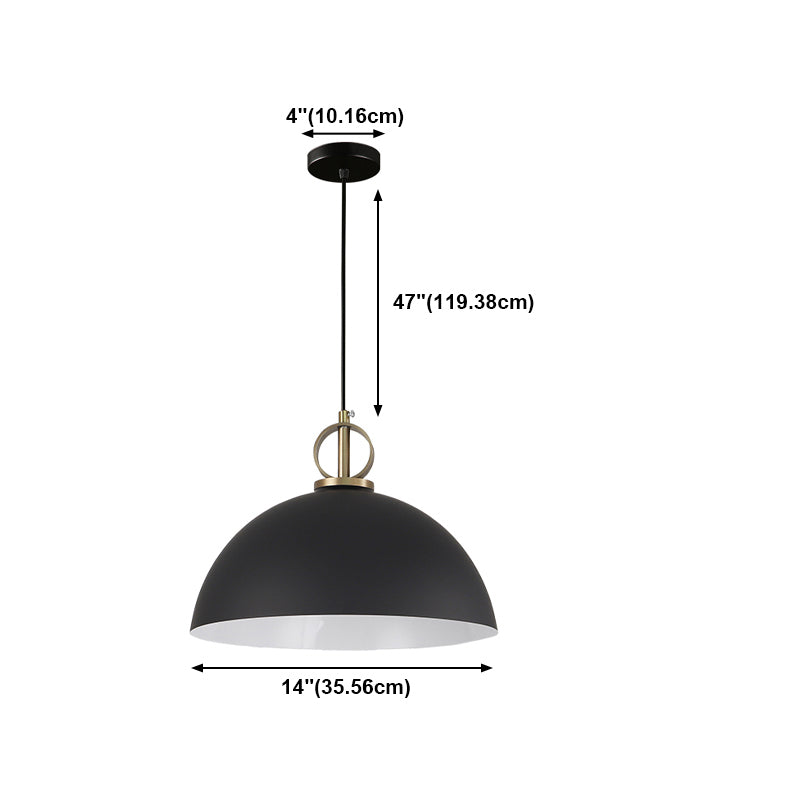 1 illuminazione in metallo in stile industriale a sospensione geometrica