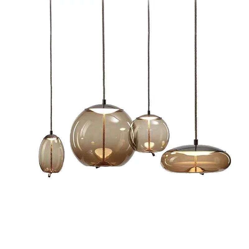 Hanging Pendant Light Minimalist Glass Dining Room Hanging Light Fixture