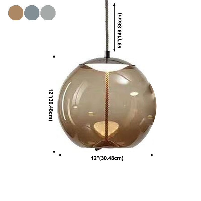 Hanging Pendant Light Minimalist Glass Dining Room Hanging Light Fixture