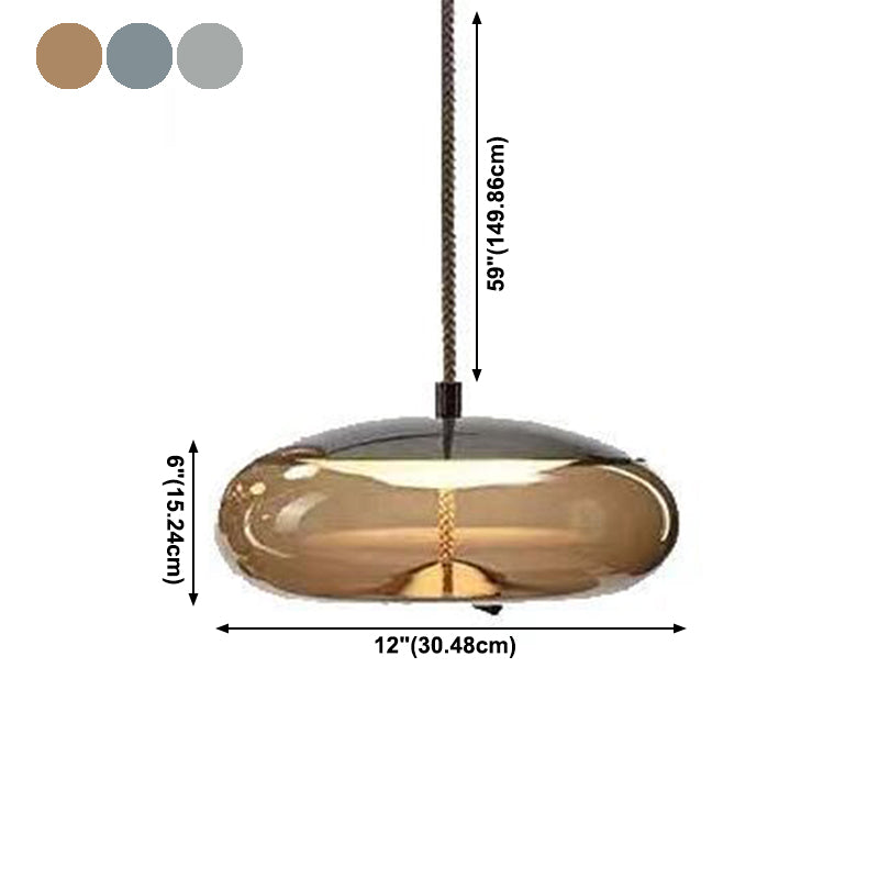 Hängende hängende leichte minimalistische Glas Esszimmer Hängende Leuchte hängende Leuchte