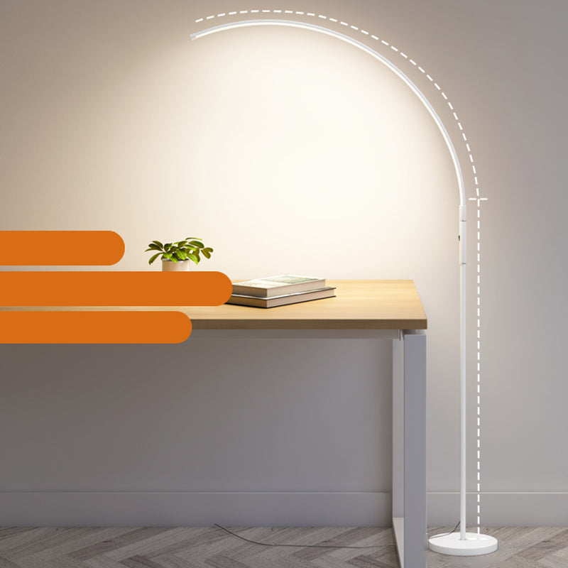 Modern Linear Shape Floor Lamp Metal Single Light Floor Lamp