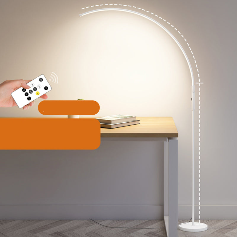 Modern Linear Shape Floor Lamp Metal Single Light Floor Lamp