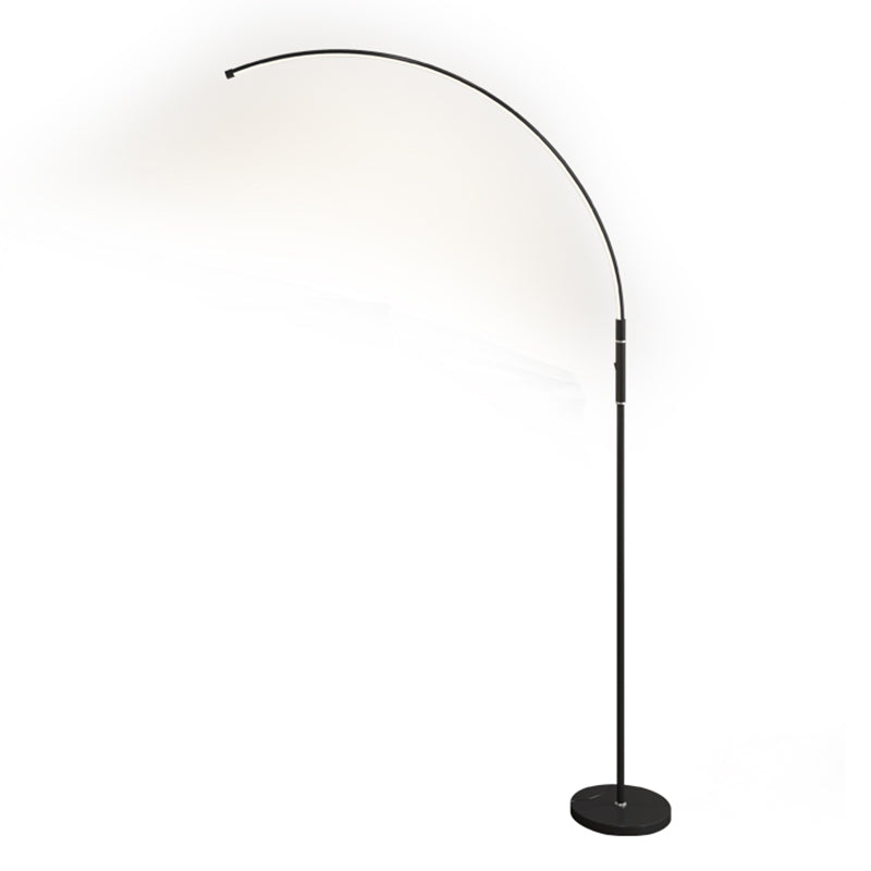 Modern Linear Shape Floor Lamp Metal Single Light Floor Lamp