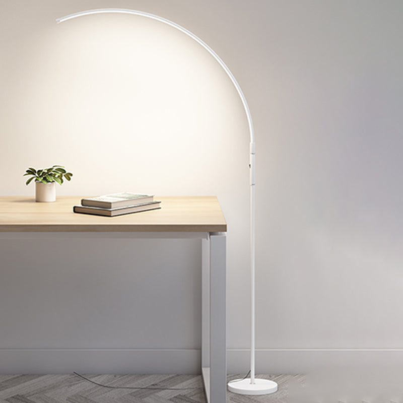 Modern Linear Shape Floor Lamp Metal Single Light Floor Lamp